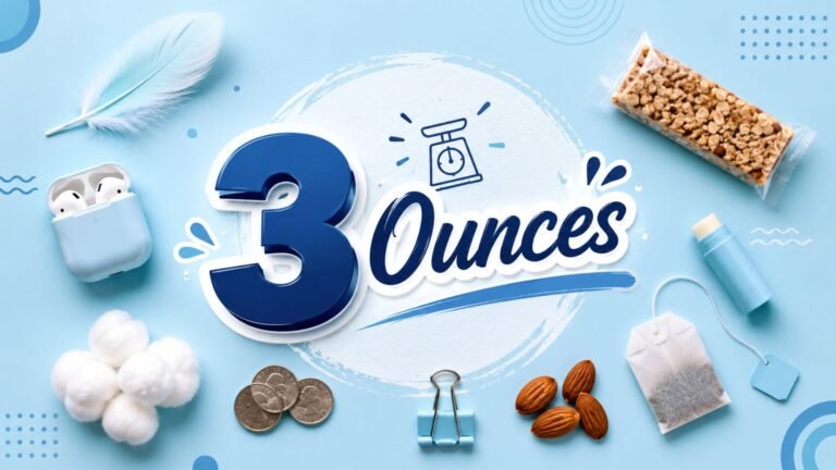 3 Ounces