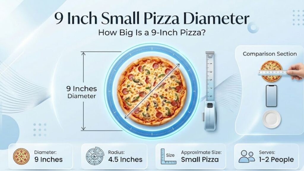 9 inch small pizza diameter