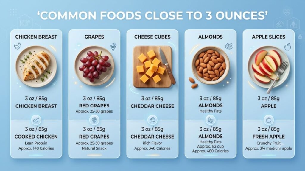 Common Foods That Are Close to 3 Ounces
