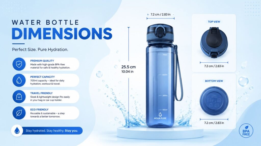 Dimensions of a Water Bottle