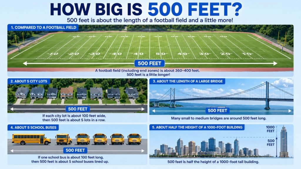 How Big Is 500 Feet