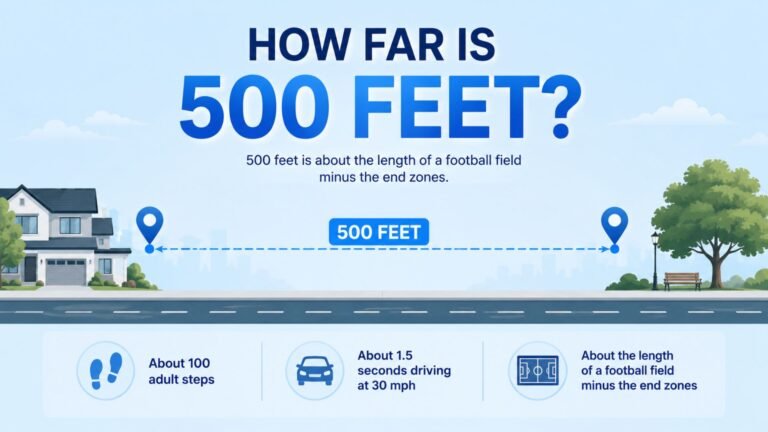 How Far Is 500 Feet