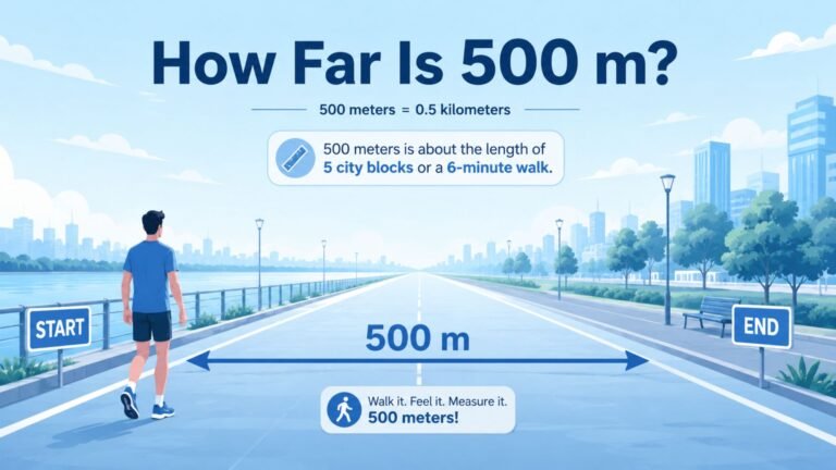 How Far Is 500 m