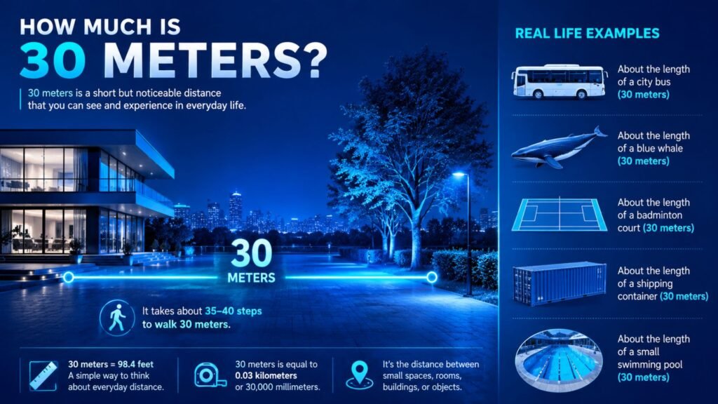 How Much Is 30 Meters