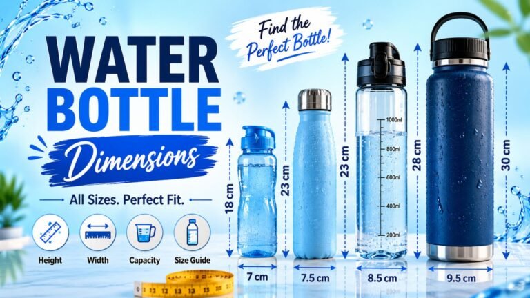 Water Bottle Dimensions