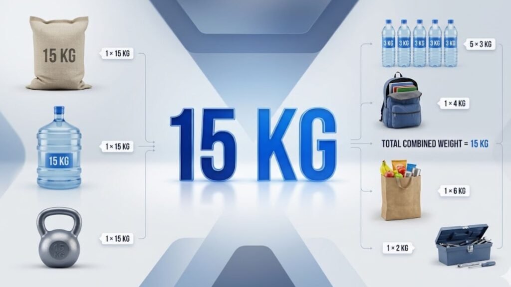 how heavy is 15 kg
