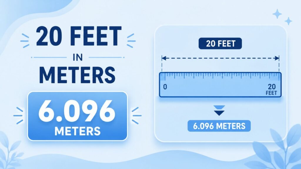 20 feet in meters
