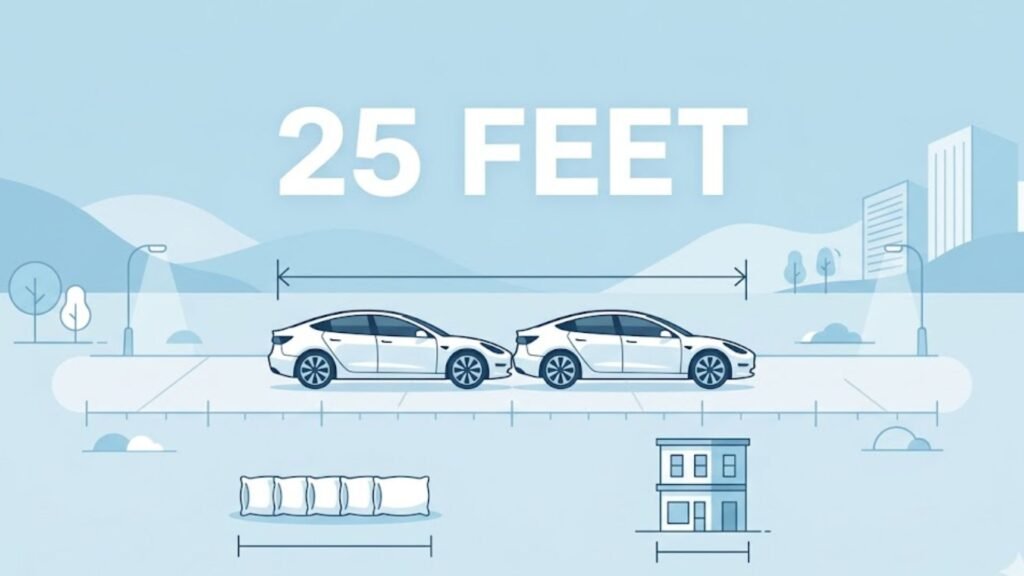 how far is 25 feet