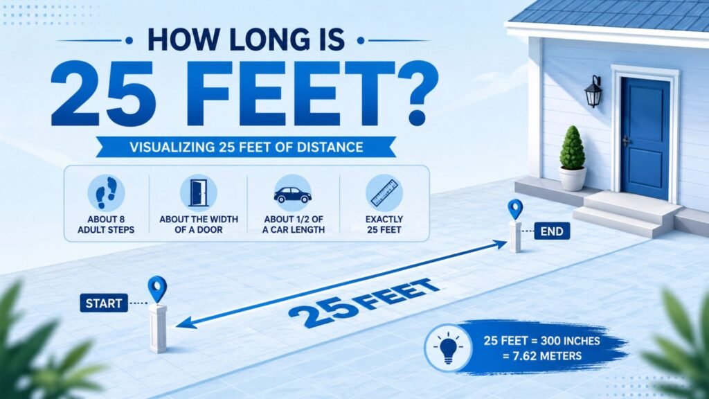 how long is 25 feet