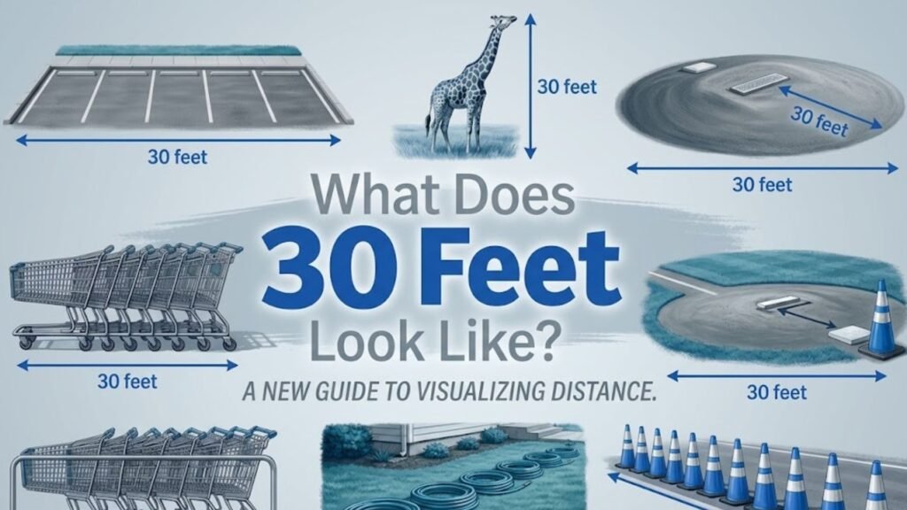 how long is 30 feet visually